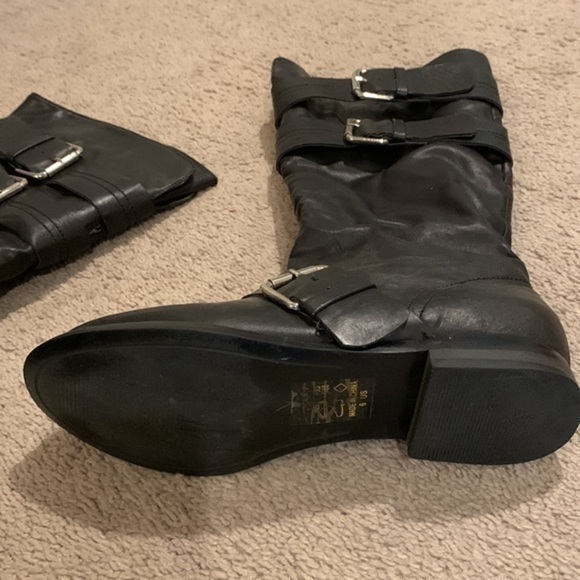 Shoe dazzle size 6 black boots - Picture 3 of 5